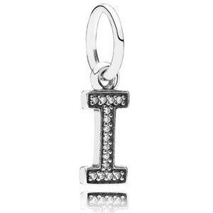 CLEARANCE!!   Pandora Initial I Dangling Charm ONLY 2 Left